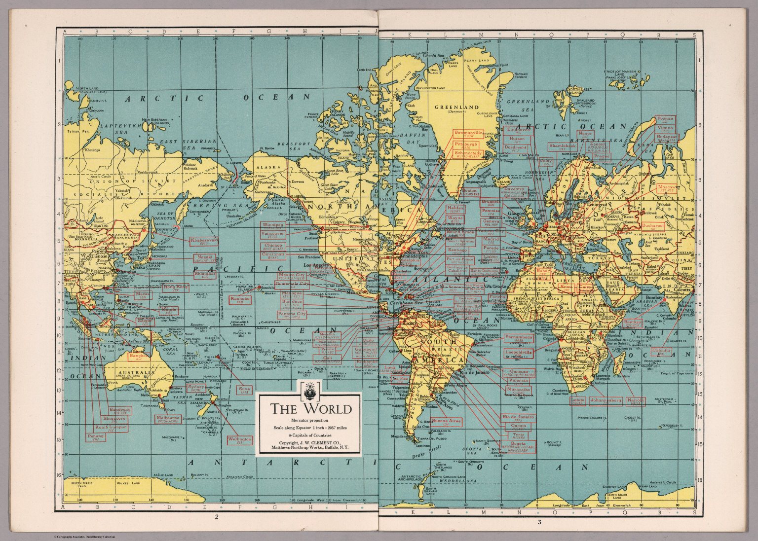 The World Mercator Projection David Rumsey Historical Map Collection 8736