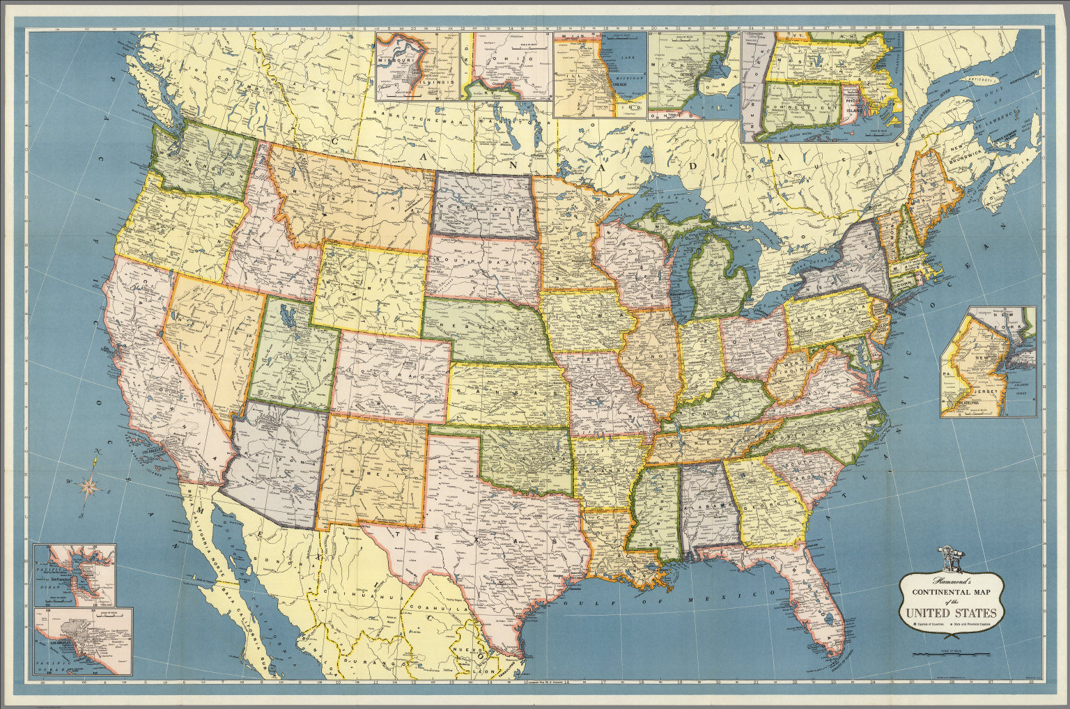 Hammond's United States. - David Rumsey Historical Map Collection