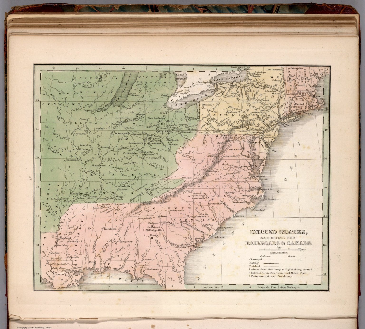 United States, exhibiting the railroads and canals - David Rumsey ...