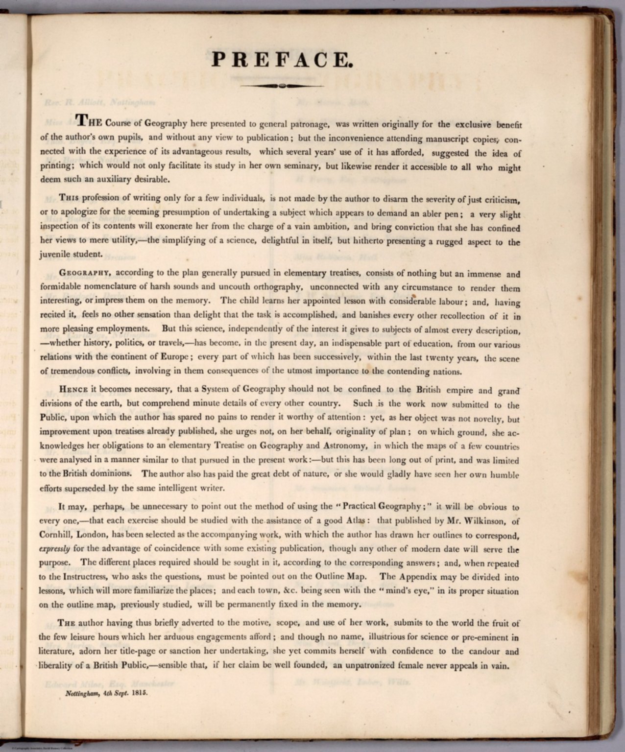 Text Page: Preface: Practical Geography; In A Series of Exercises ...