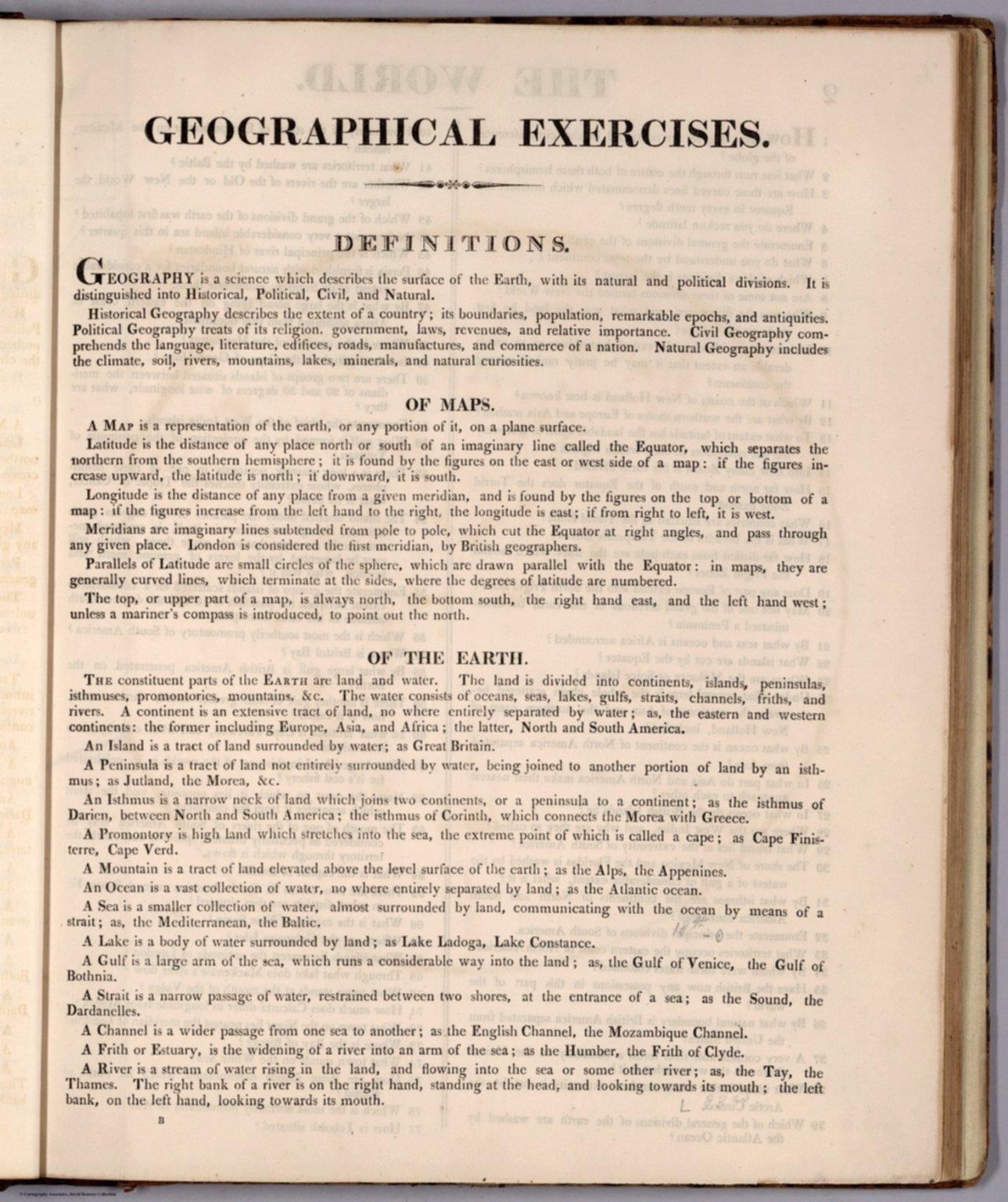 Text Page Geographical exercises. Definitions David Rumsey