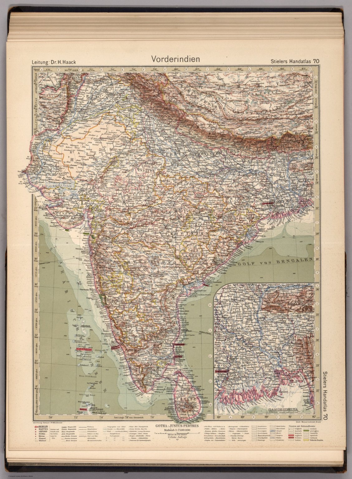70. Vorderindien. India. - David Rumsey Historical Map Collection