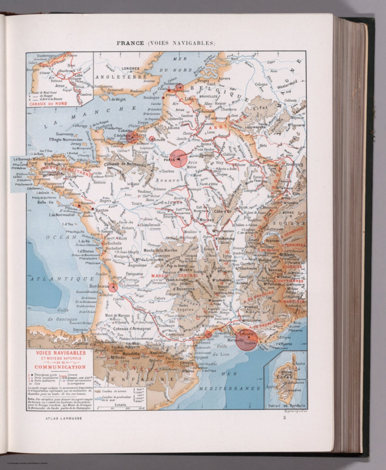 France (voies Navigables). - David Rumsey Historical Map Collection