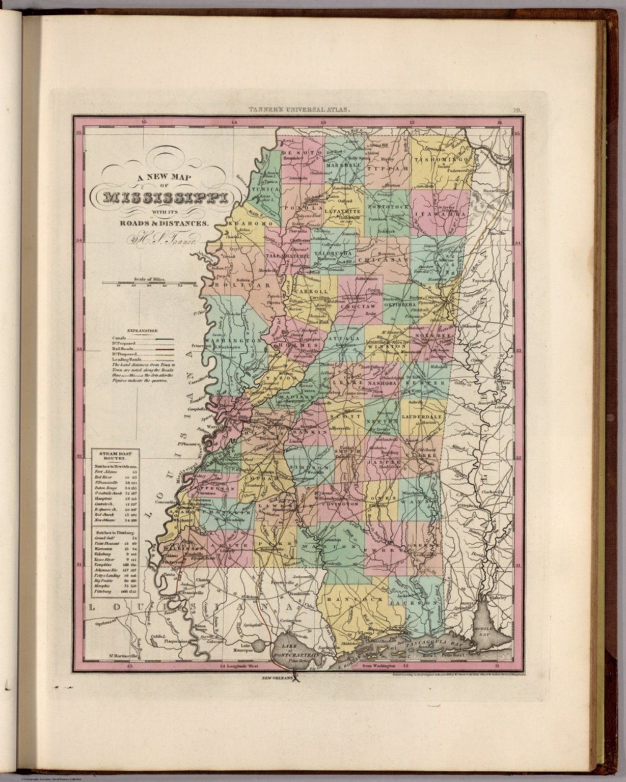 Mississippi David Rumsey Historical Map Collection 1933
