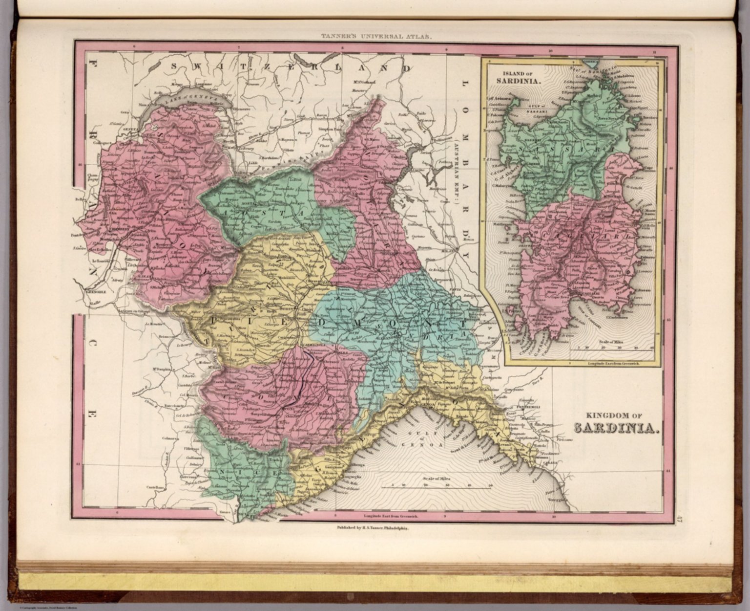 Kingdom Of Sardinia David Rumsey Historical Map Collection   0980056 