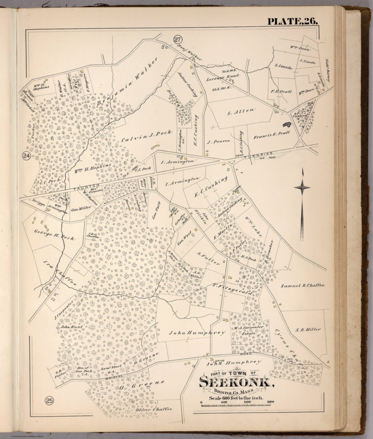 Plate 26. Part of Town of Seekonk, Bristol Co., Mass. David Rumsey