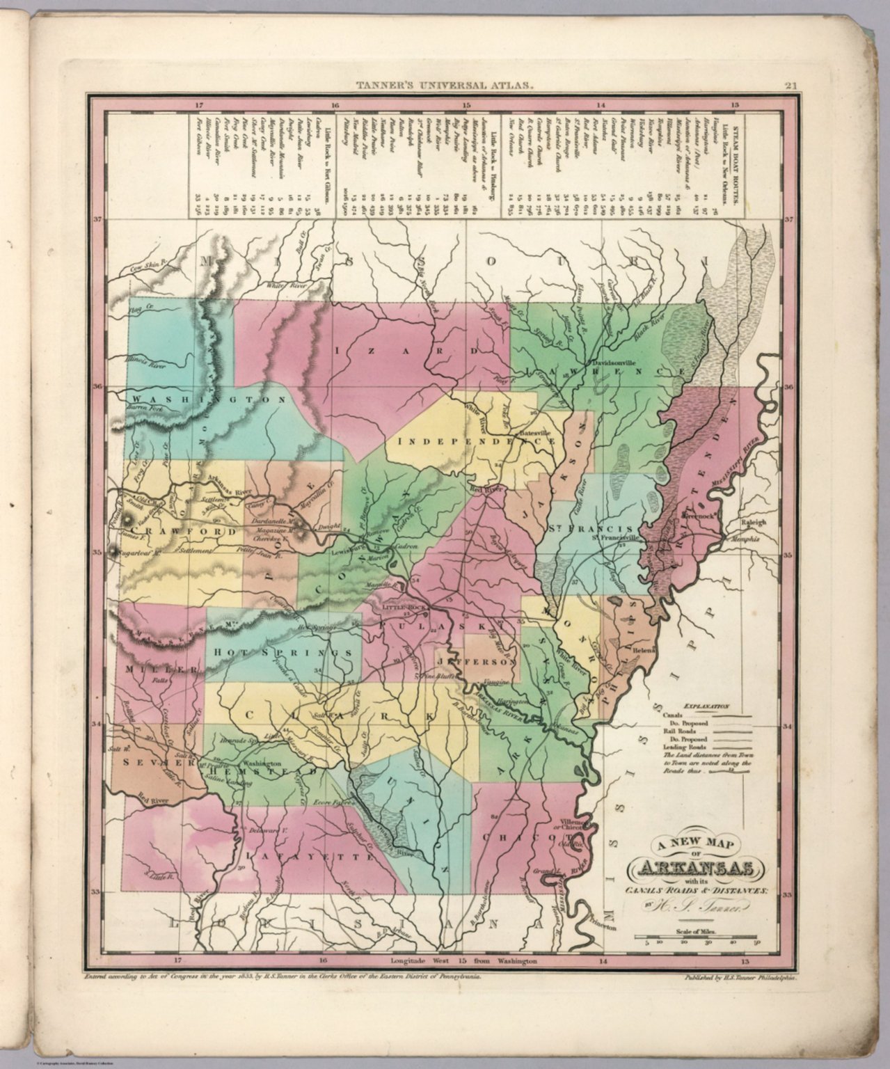 Arkansas. - David Rumsey Historical Map Collection