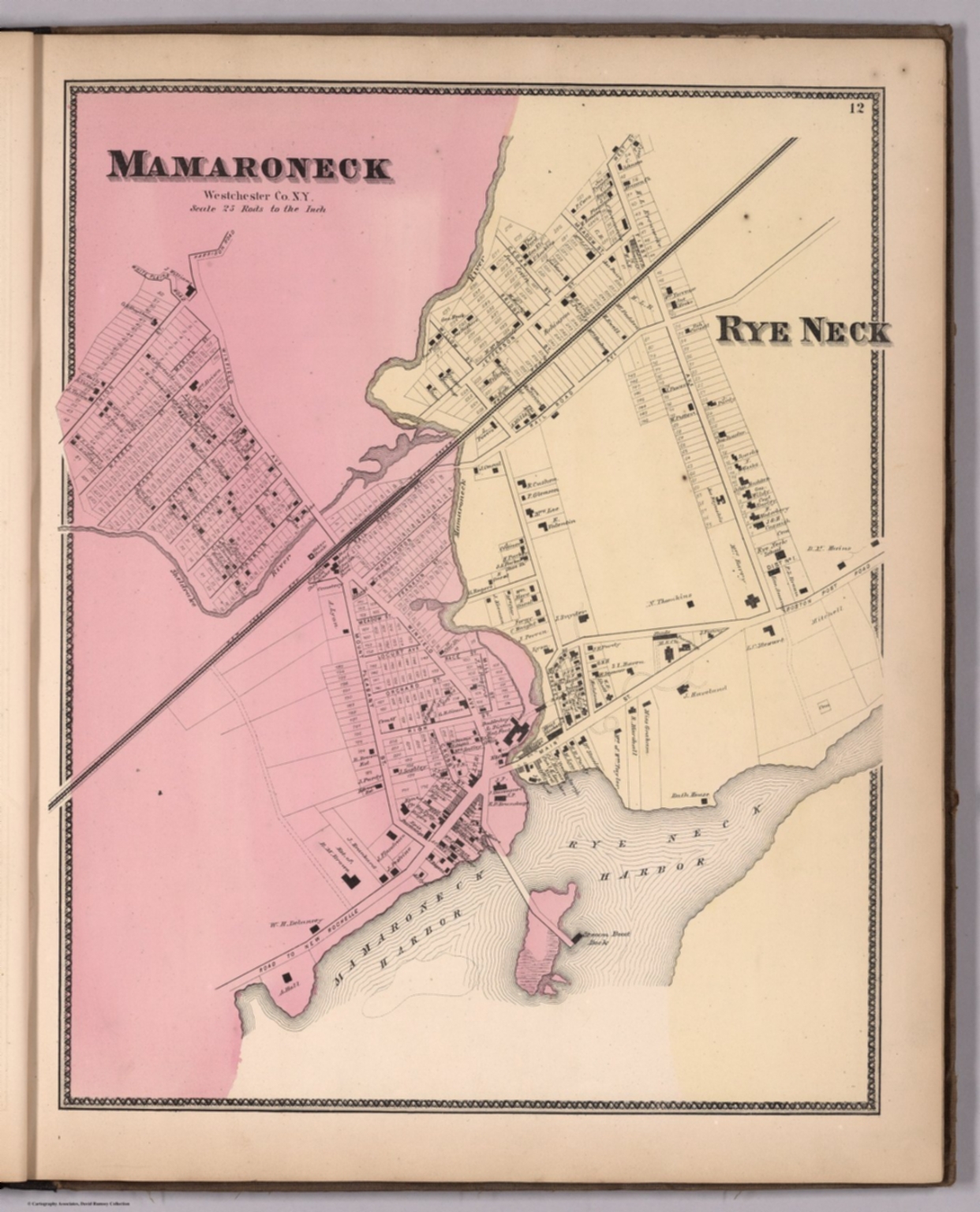 Mamaroneck, Rye Neck, New York. David Rumsey Historical Map Collection