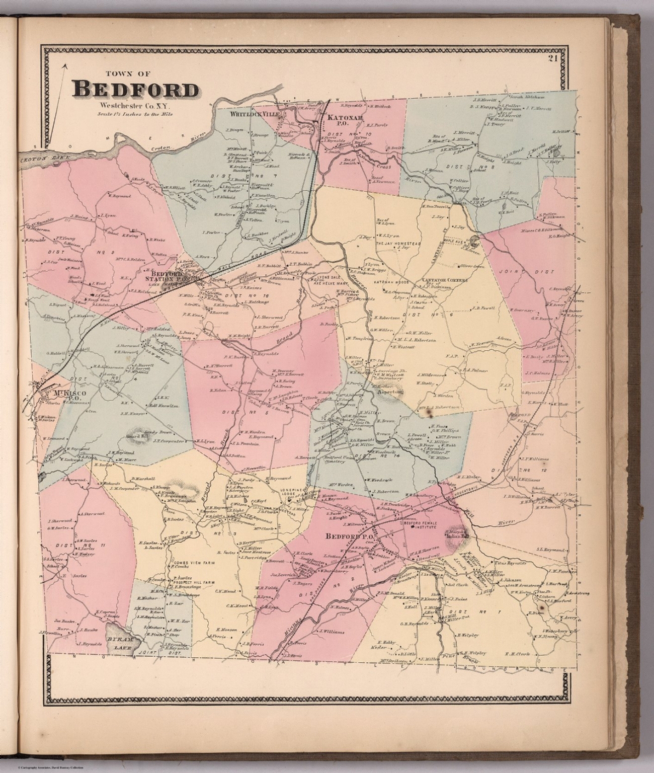 Town Of Bedford, Westchester County, New York. - David Rumsey ...