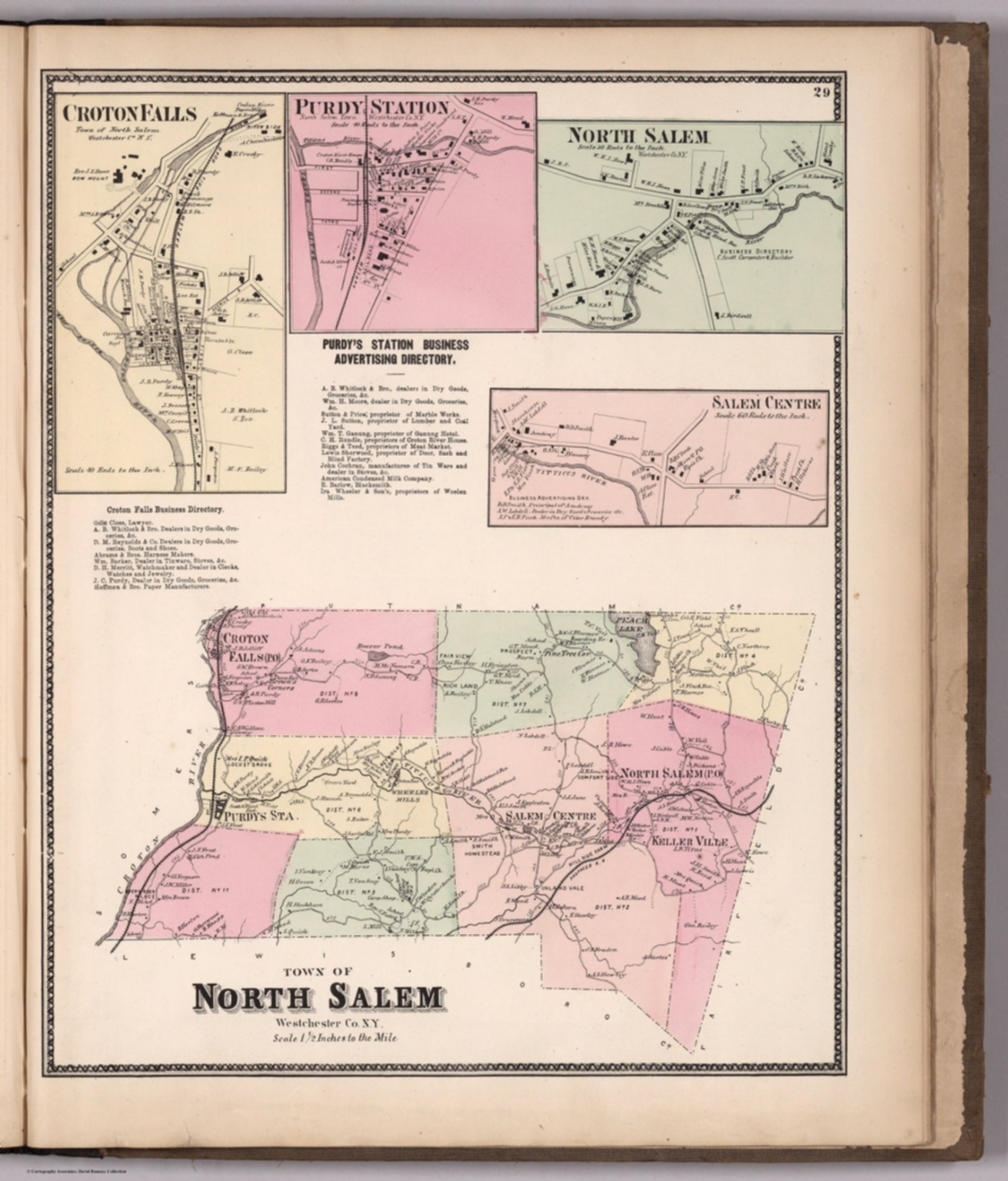 Town of North Salem, Westchester County, New York. (insets) Croton