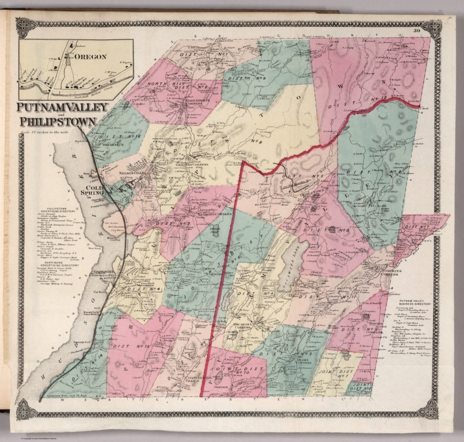 Putnam Valley and Philipstown. (inset) Oregon (New York). David