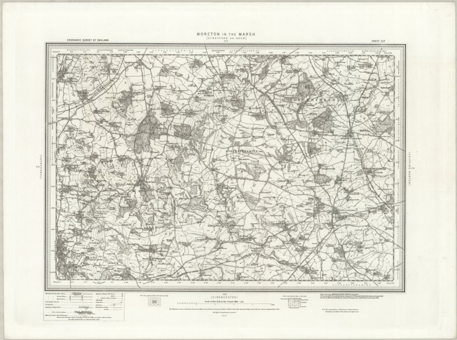 217 Moreton In The Marsh Outline David Rumsey Historical Map Collection   101168360 