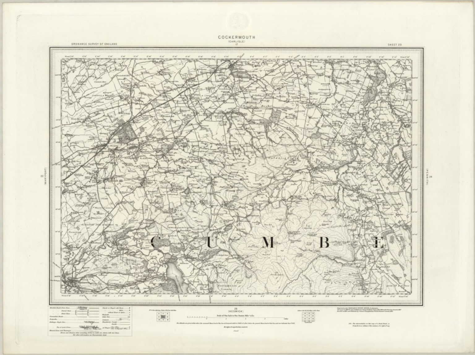 23 Cockermouth (Outline) - David Rumsey Historical Map Collection