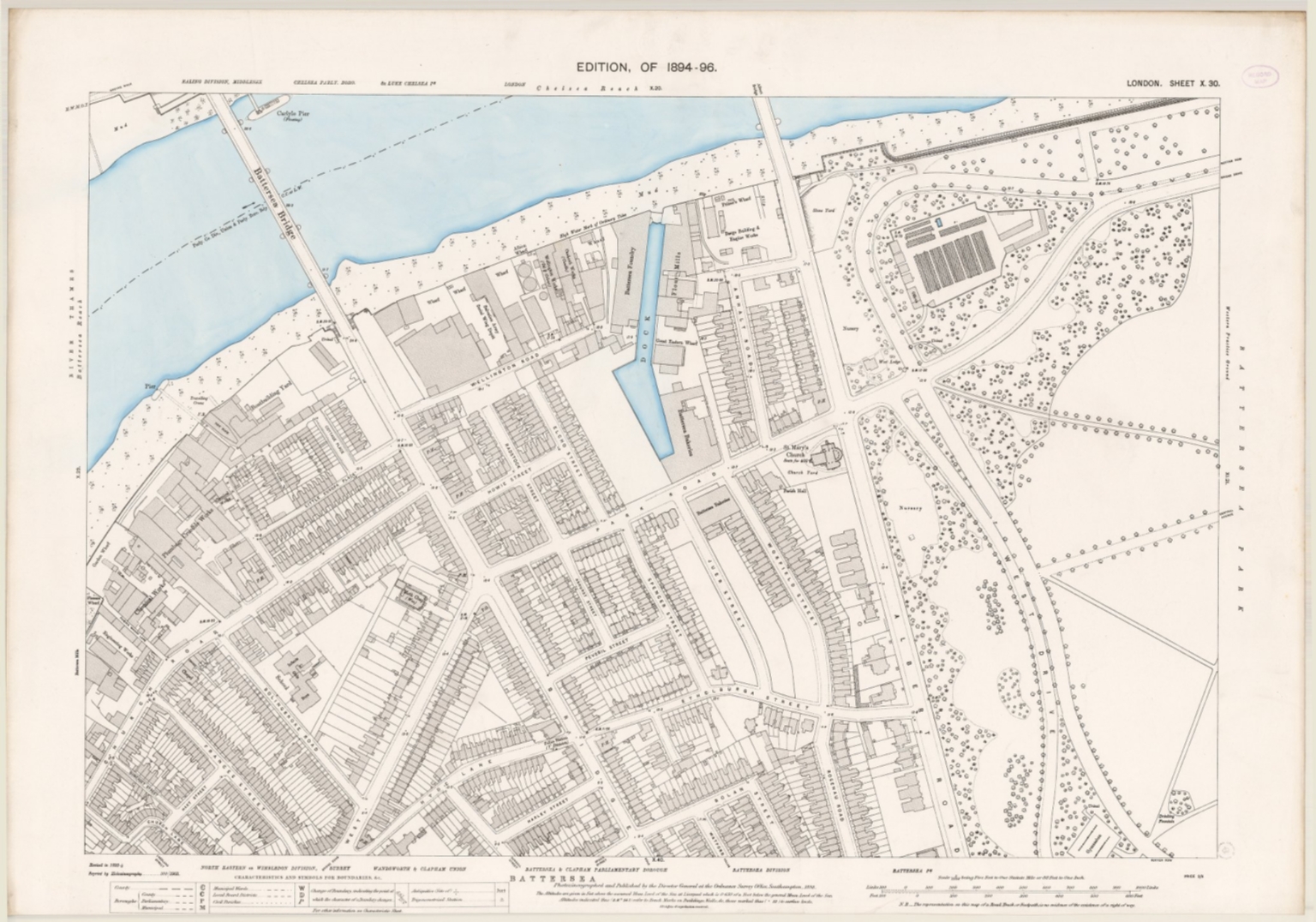 London Sheet X.30 David Rumsey Historical Map Collection