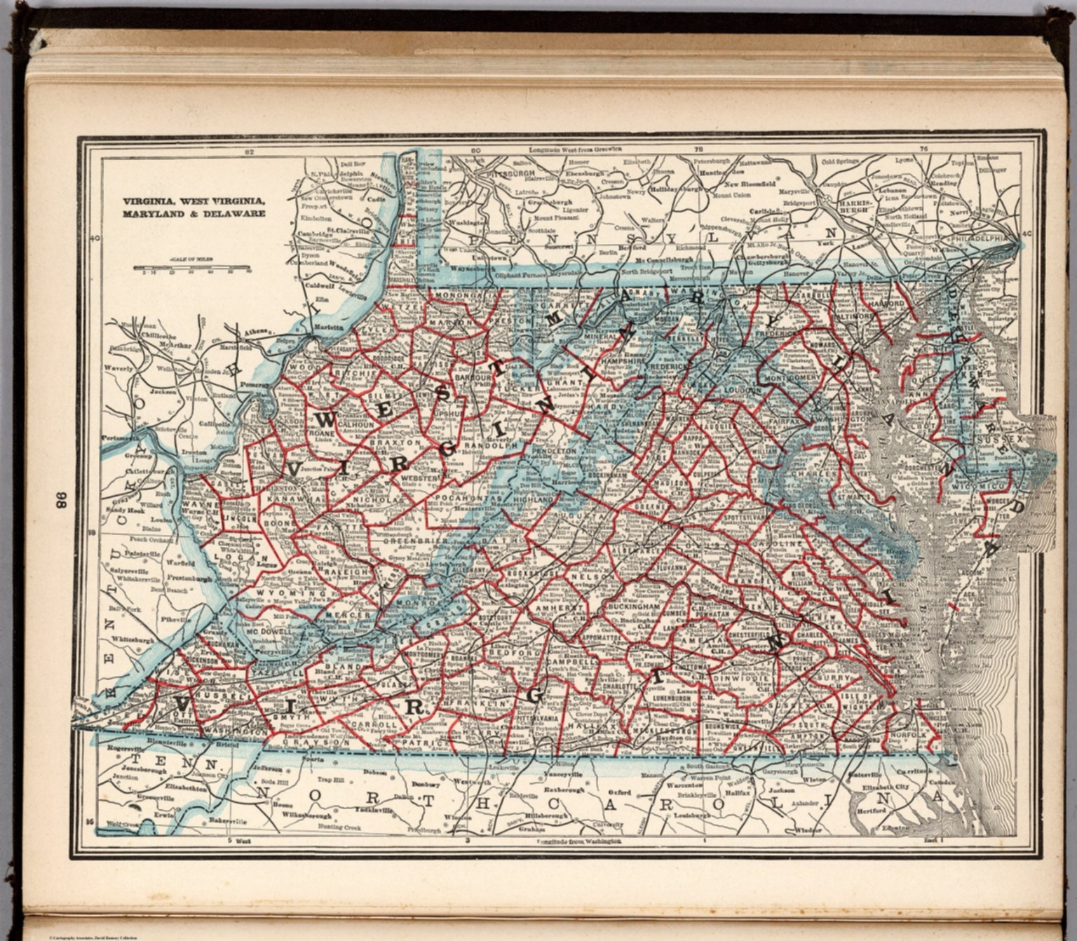 Virginia, West Virginia, Maryland & Delaware - David Rumsey Historical ...