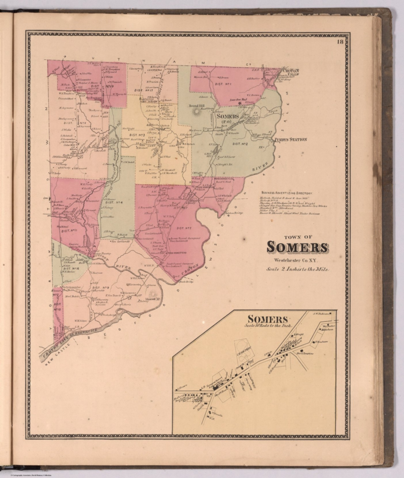 Town of Somers, Westchester County, New York. (inset) Somers. David