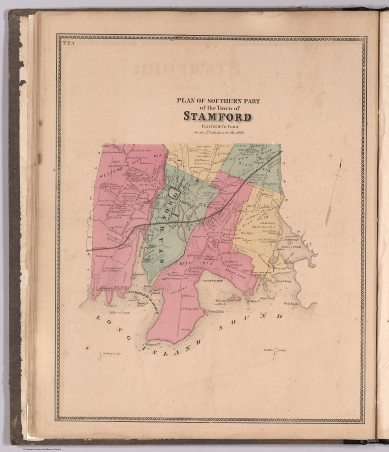Plan of Southern Part of the Town of Stamford, Fairfield County