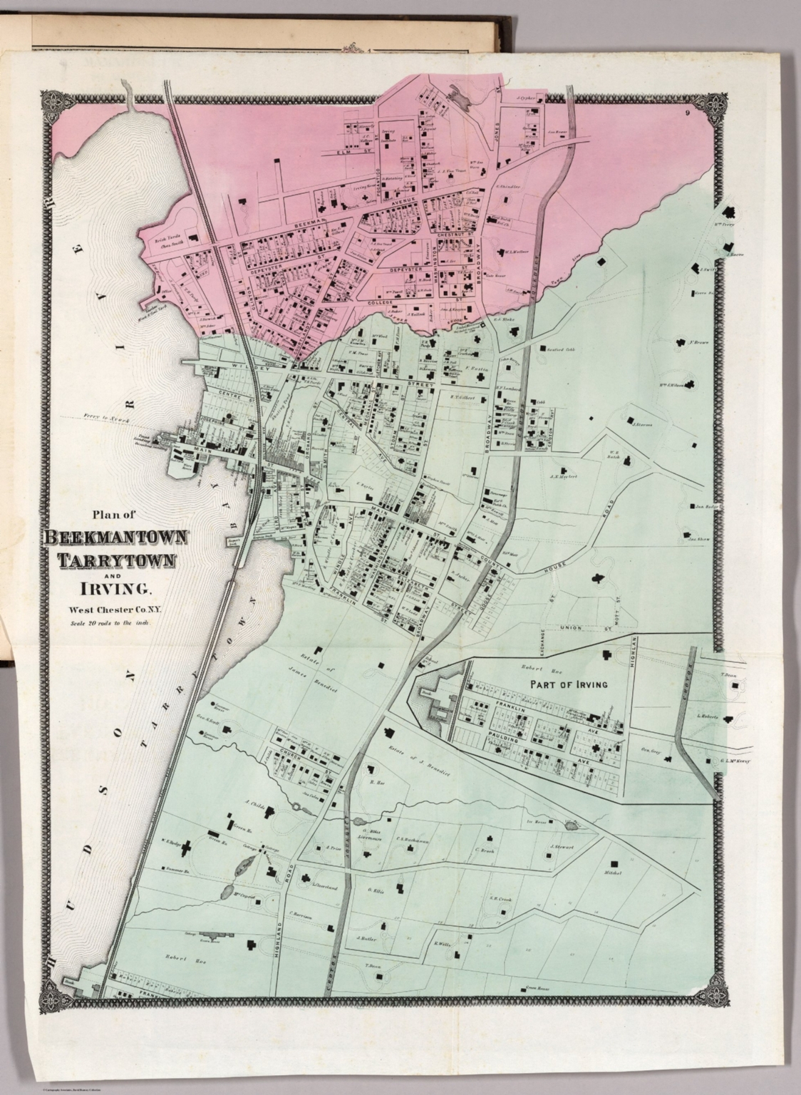Plan of Beckmantown, Tarrytown and Irving, New York. David Rumsey