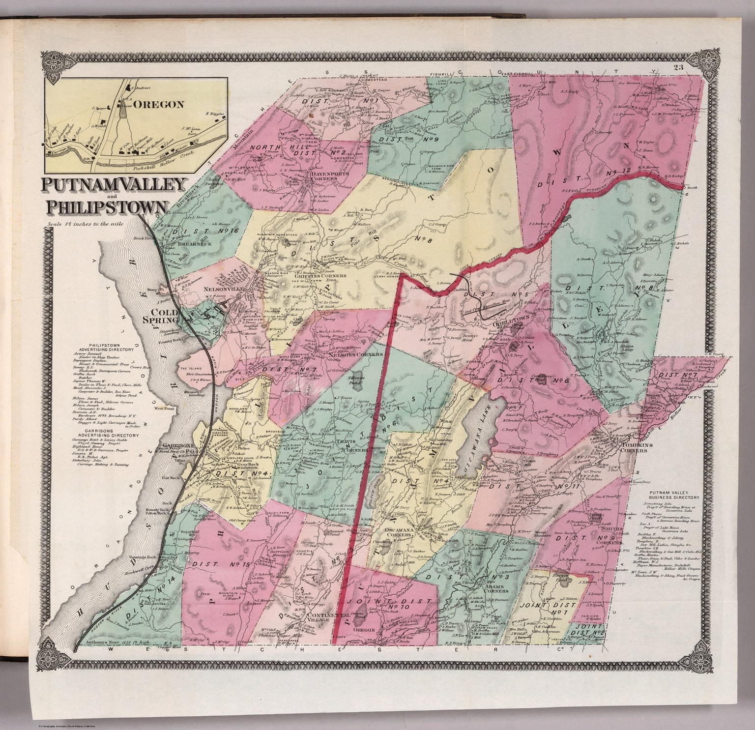 Putnam Valley and Philipstown. (inset) Oregon (New York). David