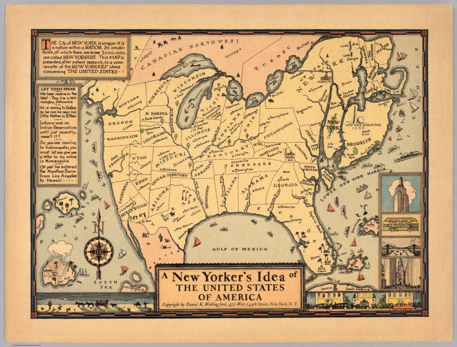 A New Yorker 39 s idea of the United - 8225000