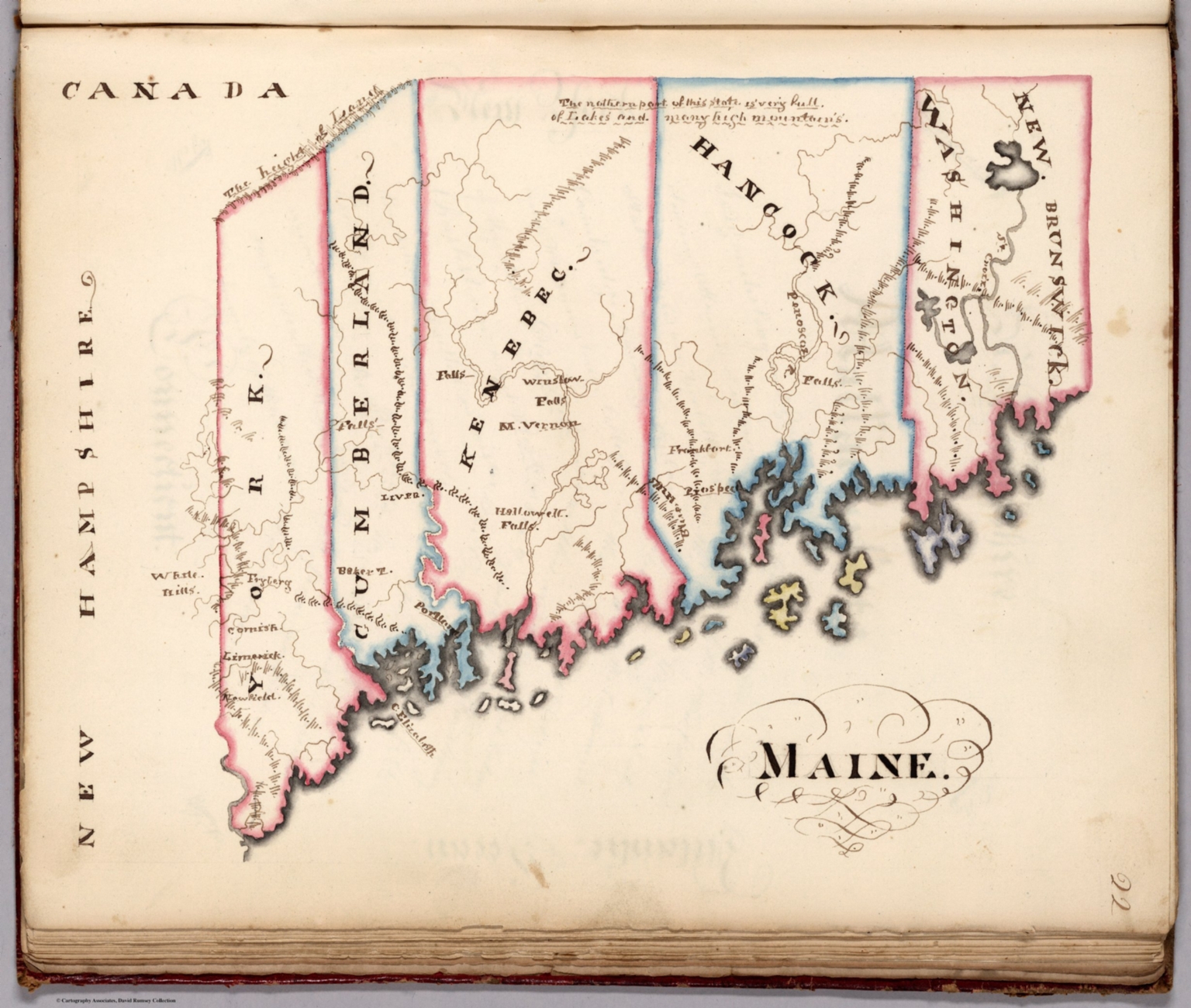District of Maine belonging to Massachusetts David Rumsey Historical Map Collection