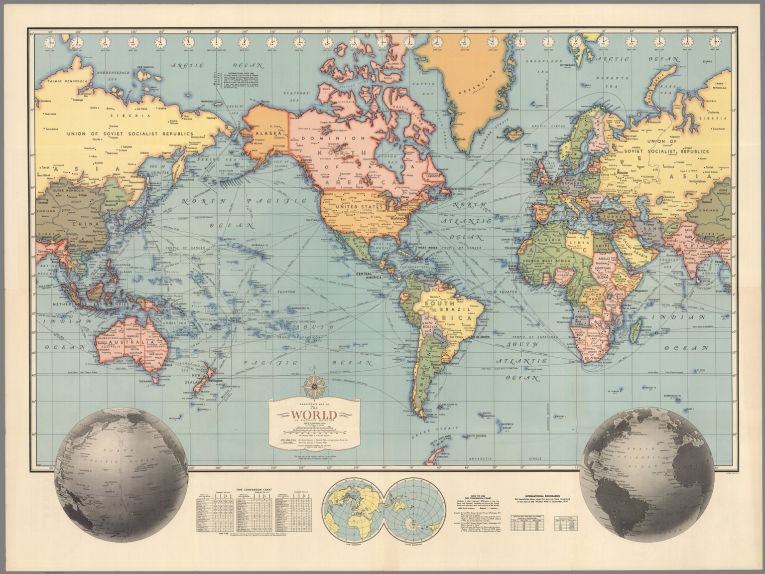 Hagstrom's Map of the World. - David Rumsey Historical Map Collection