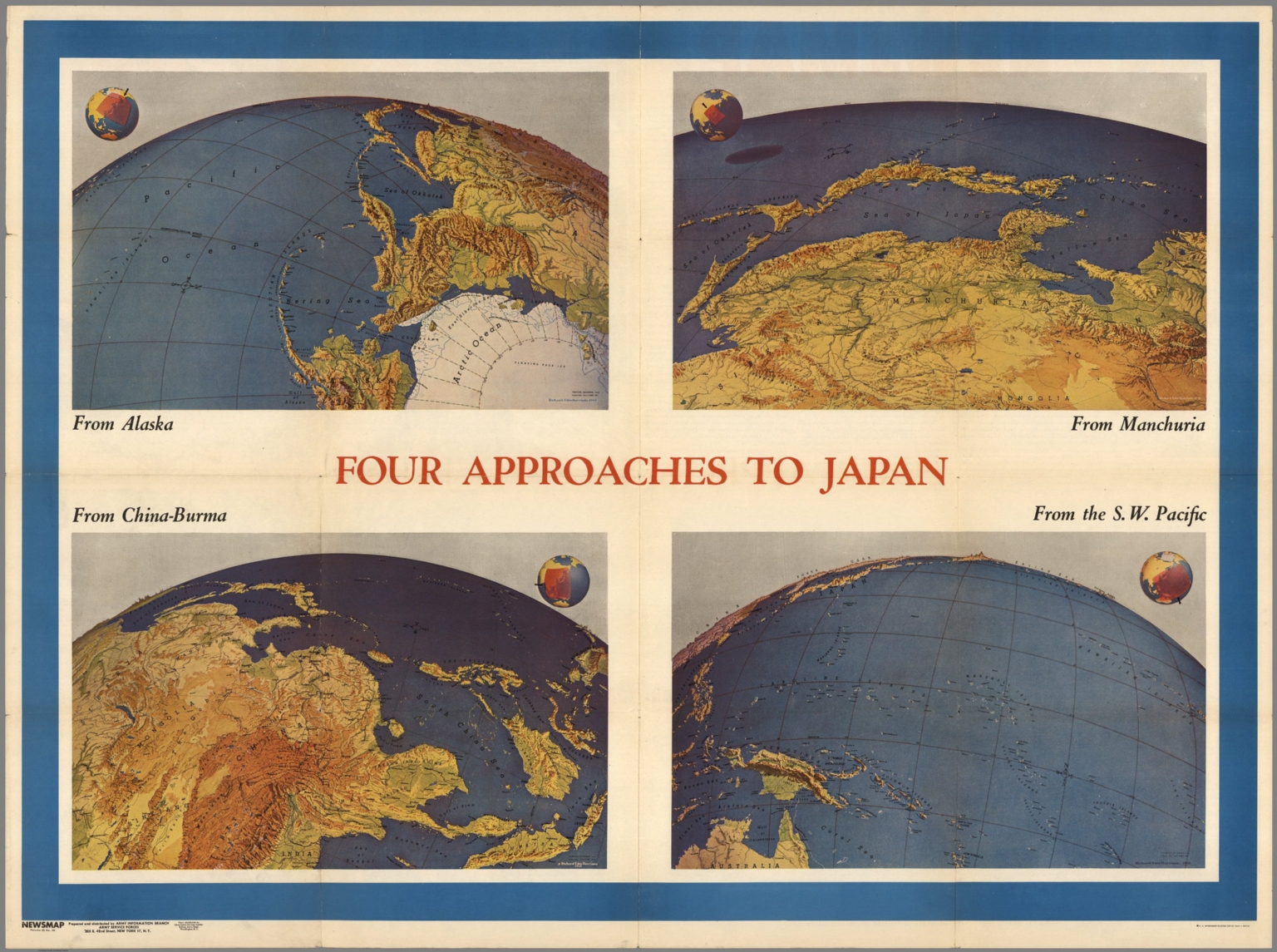 Four Approaches to Japan From Alaska, ChinaBurma, Manchuria, S.W