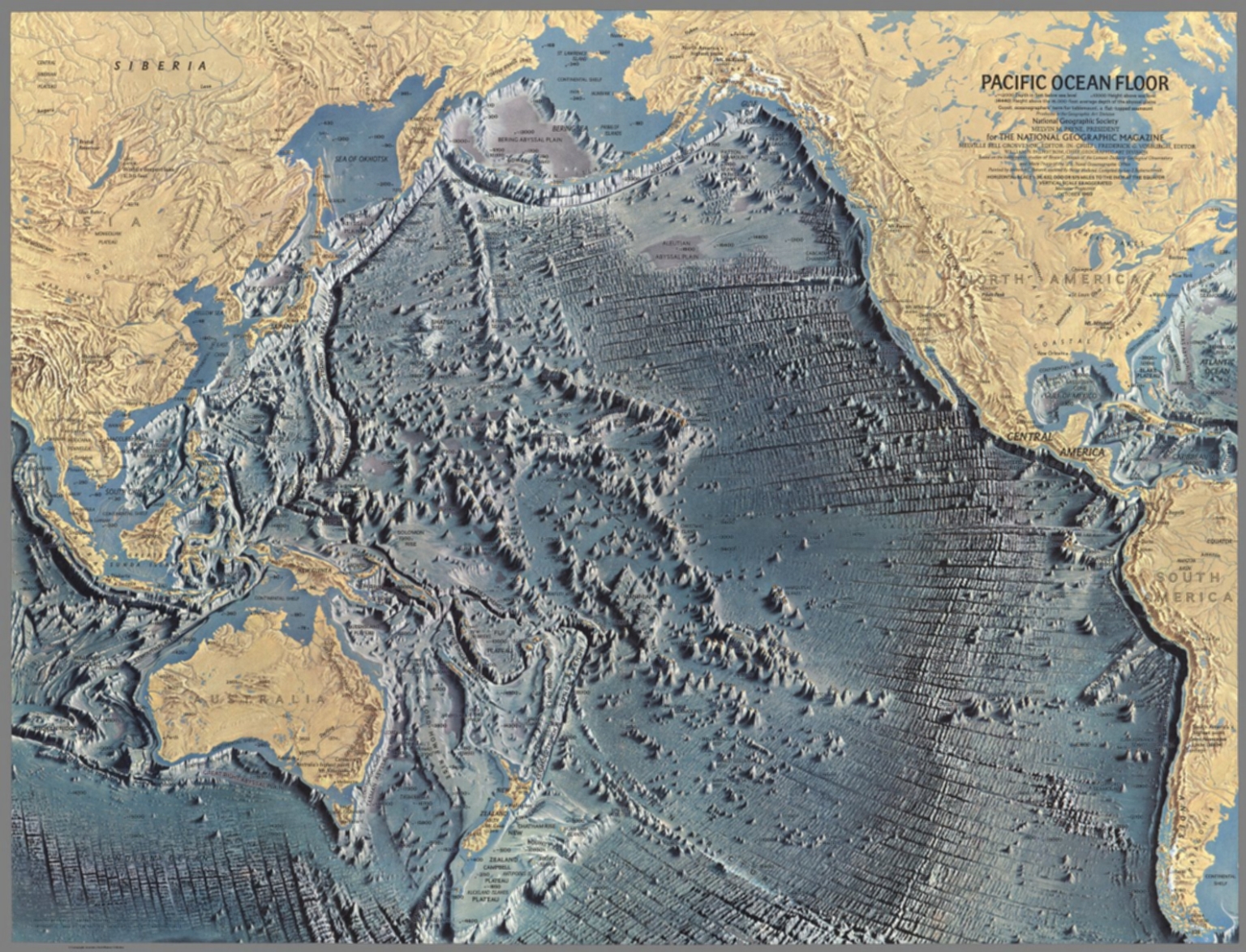 Pacific Ocean Floor David Rumsey Historical Map Collection
