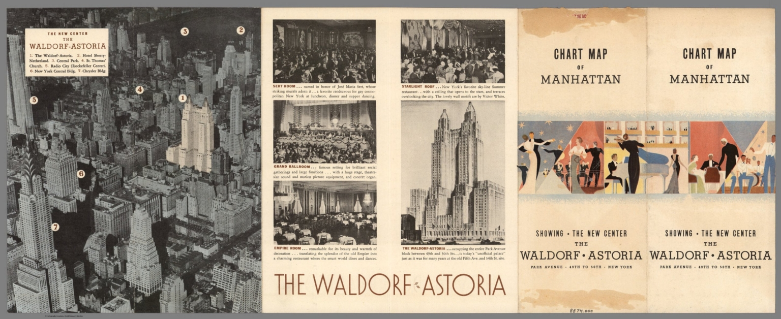 Covers A Chart of Manhattan, New York. David Rumsey Historical Map