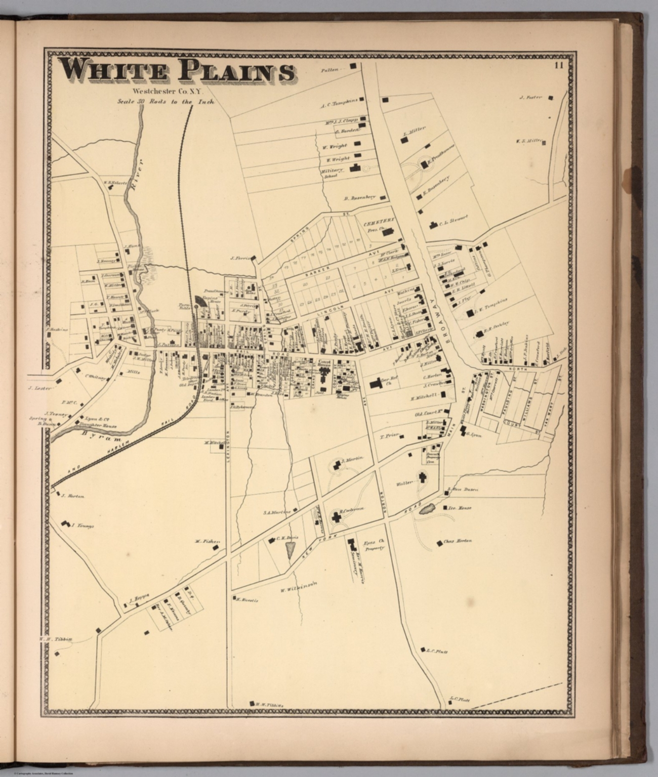White Plains, New York. David Rumsey Historical Map Collection