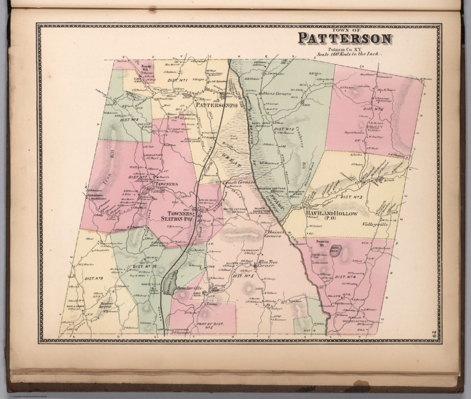 Town of Patterson, Putnam County, New York. David Rumsey Historical Map Collection