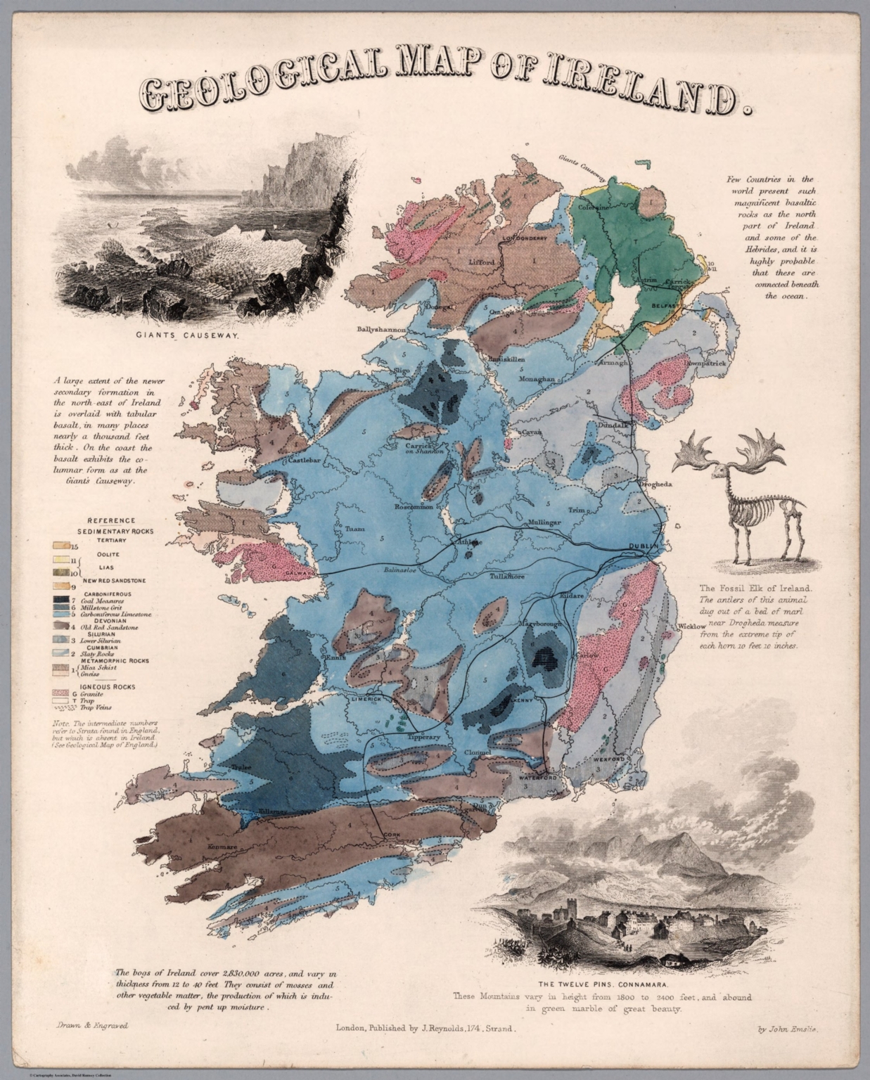 Geological map of Ireland David Rumsey Historical Map Collection
