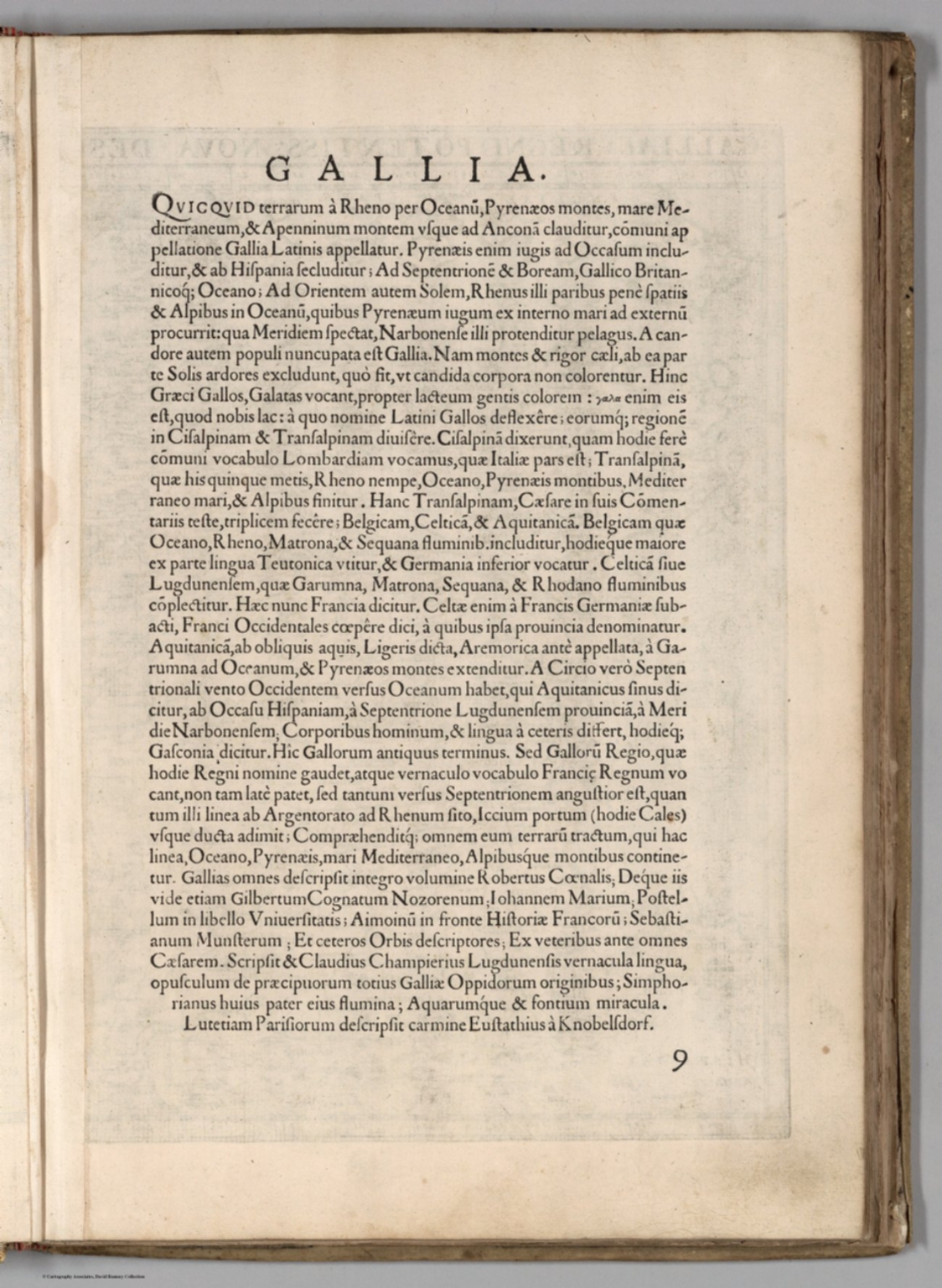 Text Gallia 9 David Rumsey Historical Map Collection