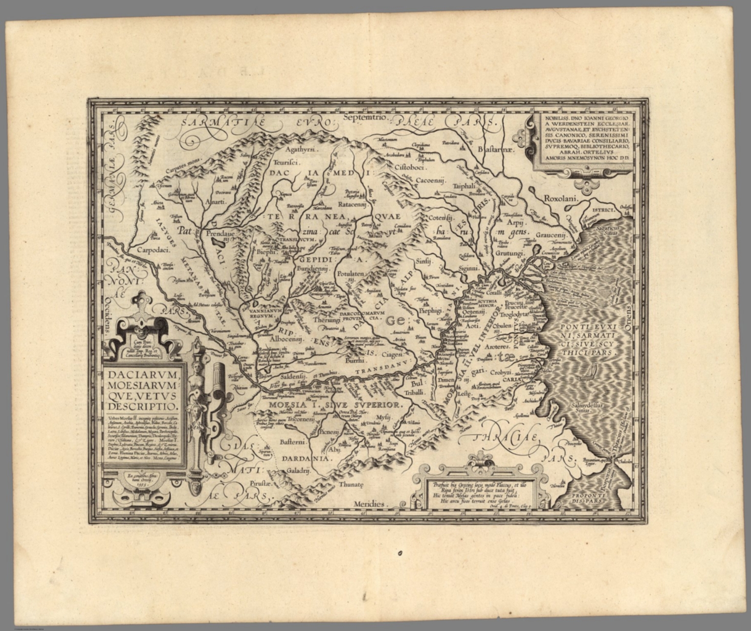 (xxvi) Daciarum, Moesiarumque. - David Rumsey Historical Map Collection