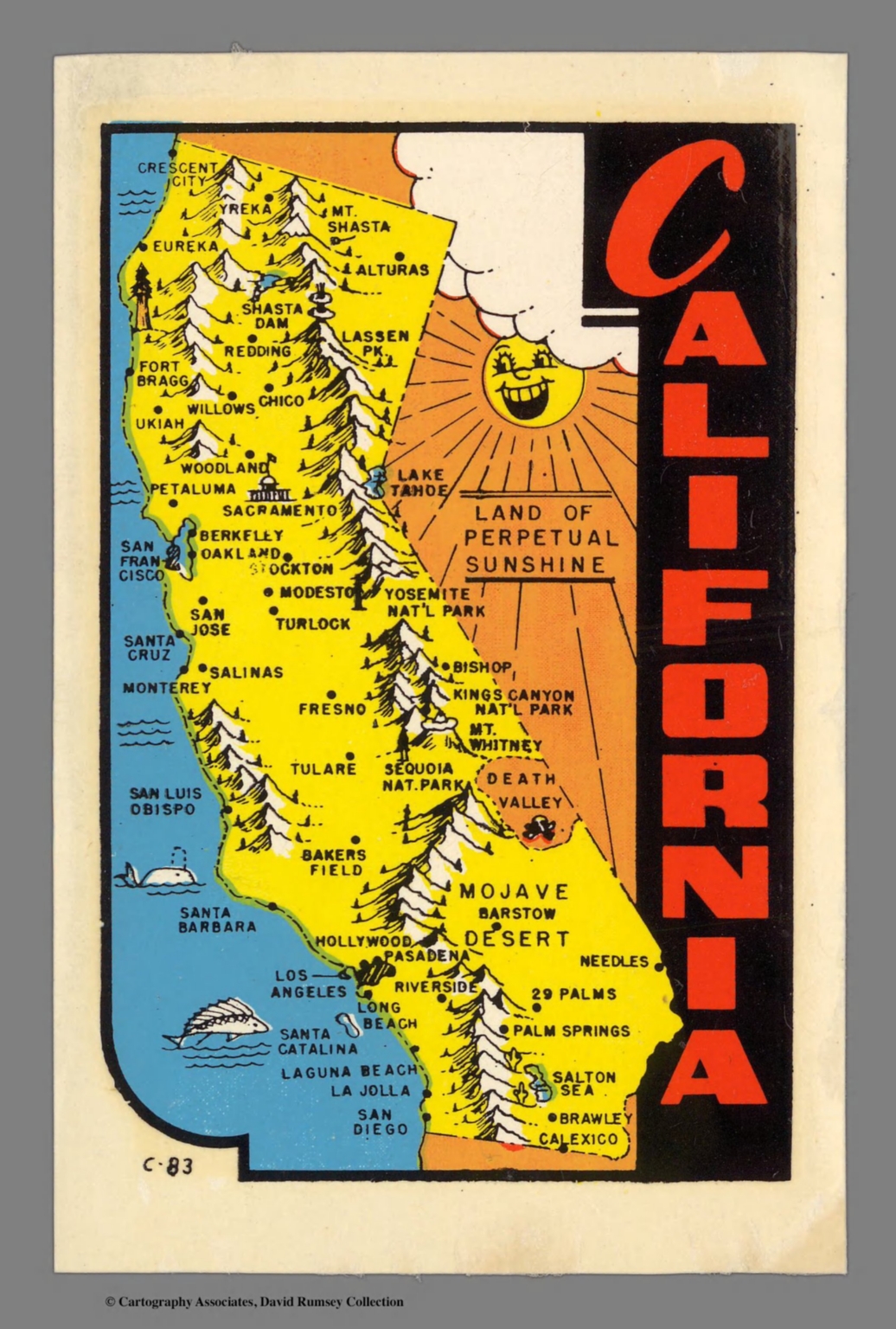 Covers California Land of perpetual sunshine David Rumsey
