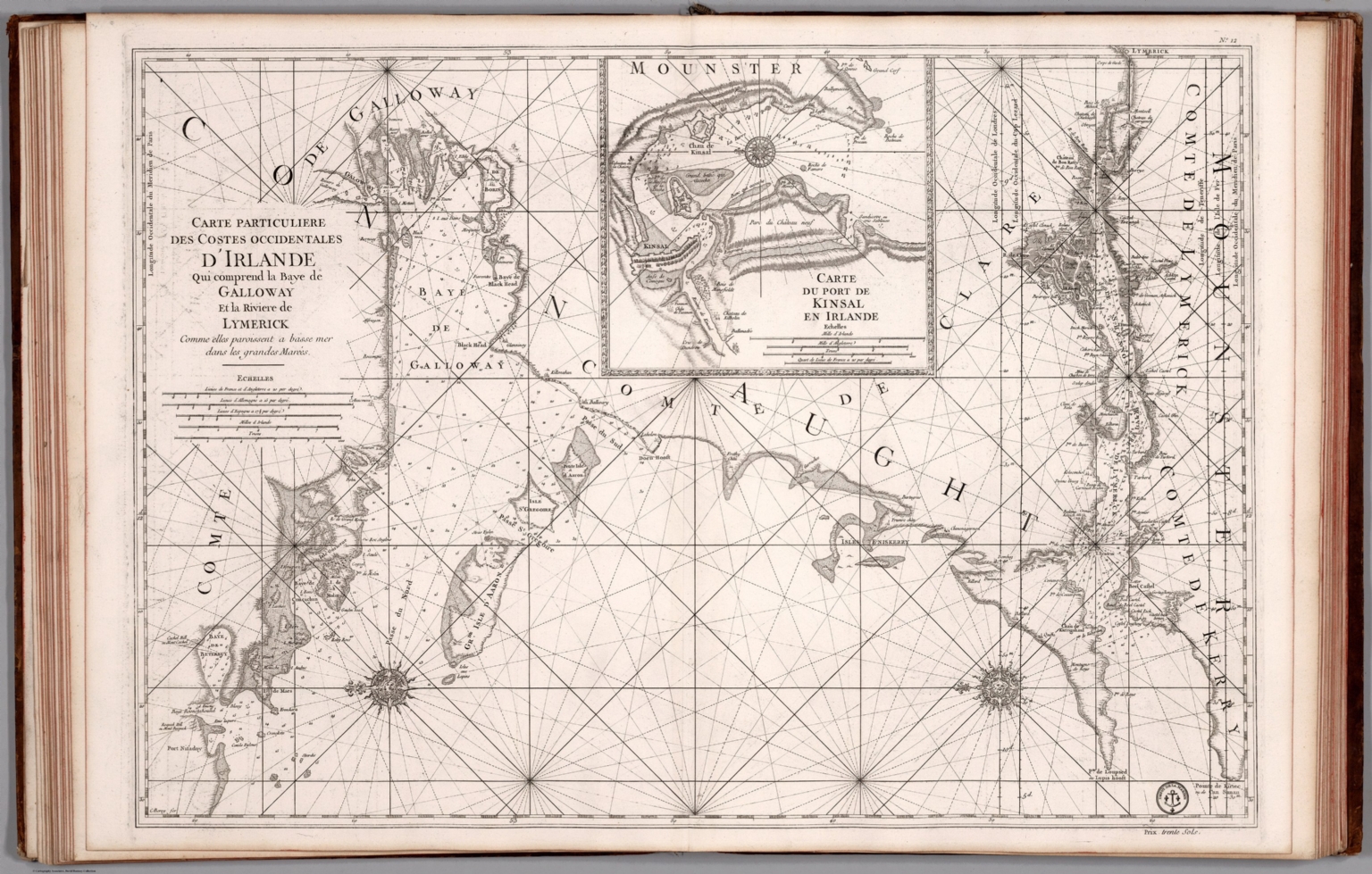 Carte Particuliere Des Costes Occidentales D Irlande La Baye De Galloway Et La Riviere De Lymerick David Rumsey Historical Map Collection
