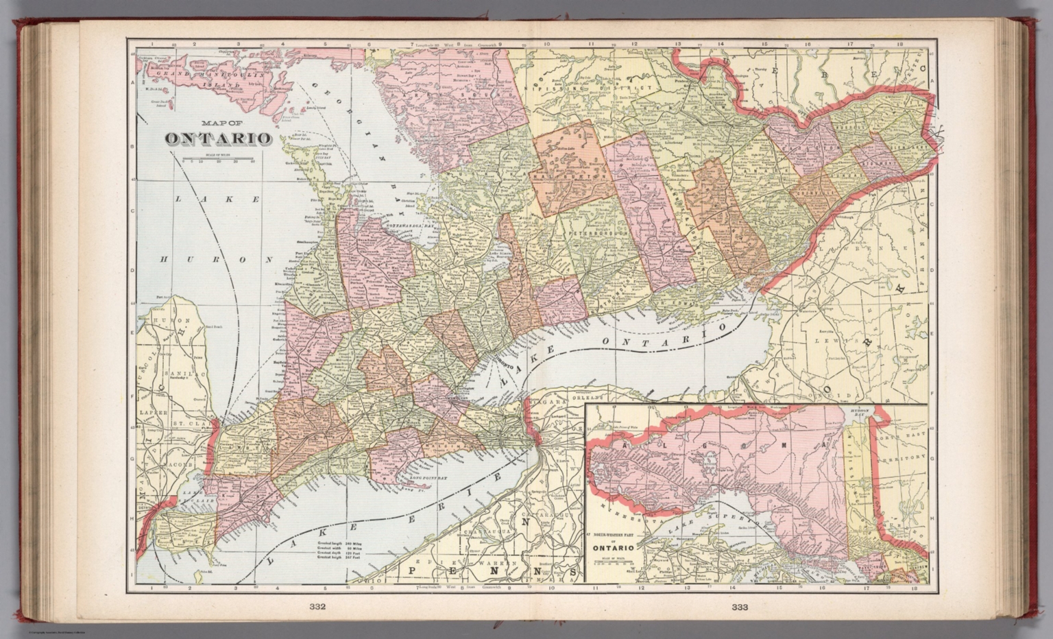 Map of Ontrario - David Rumsey Historical Map Collection