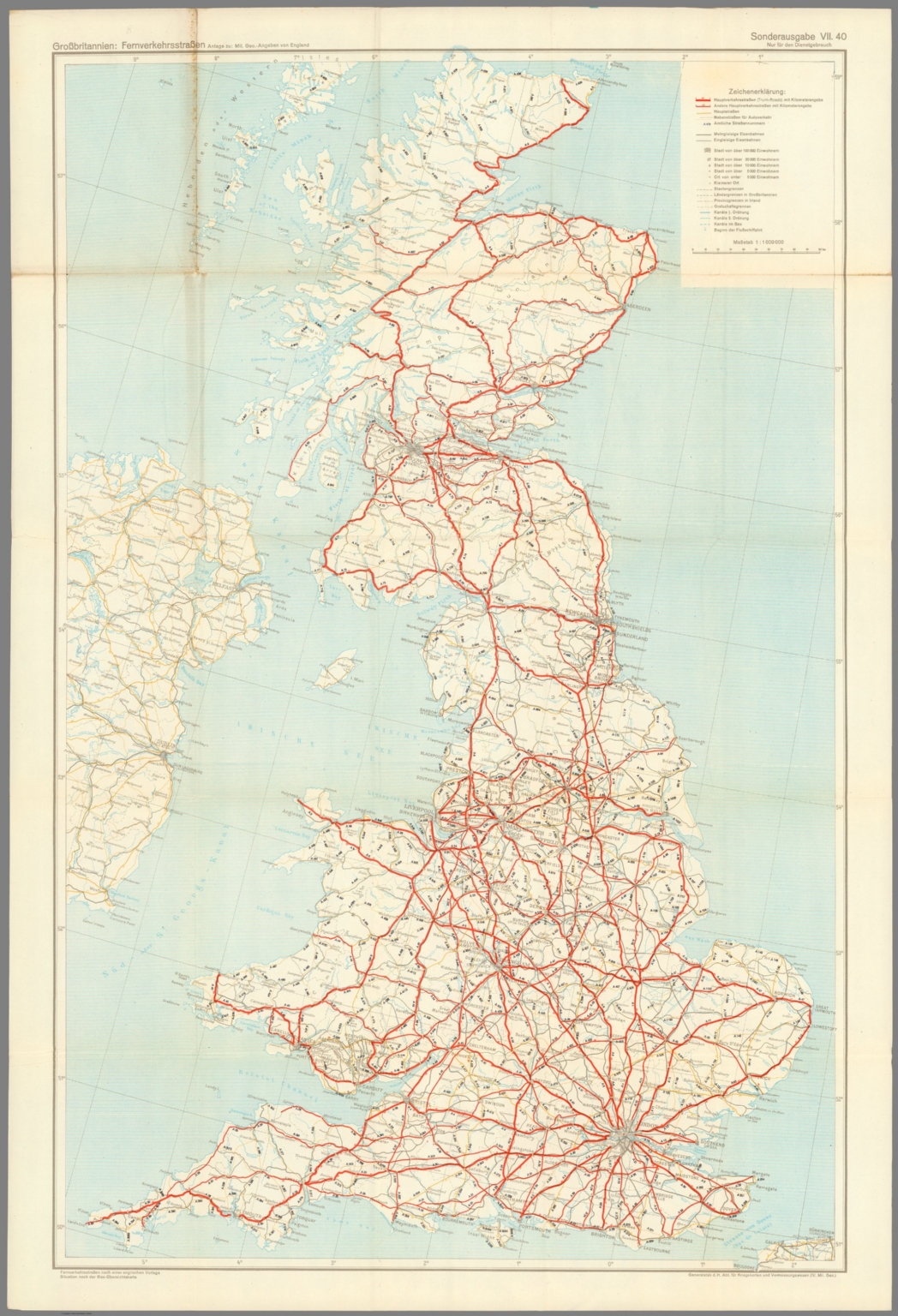 Great Britain Highways. Special Edition July, 1940. - David Rumsey ...