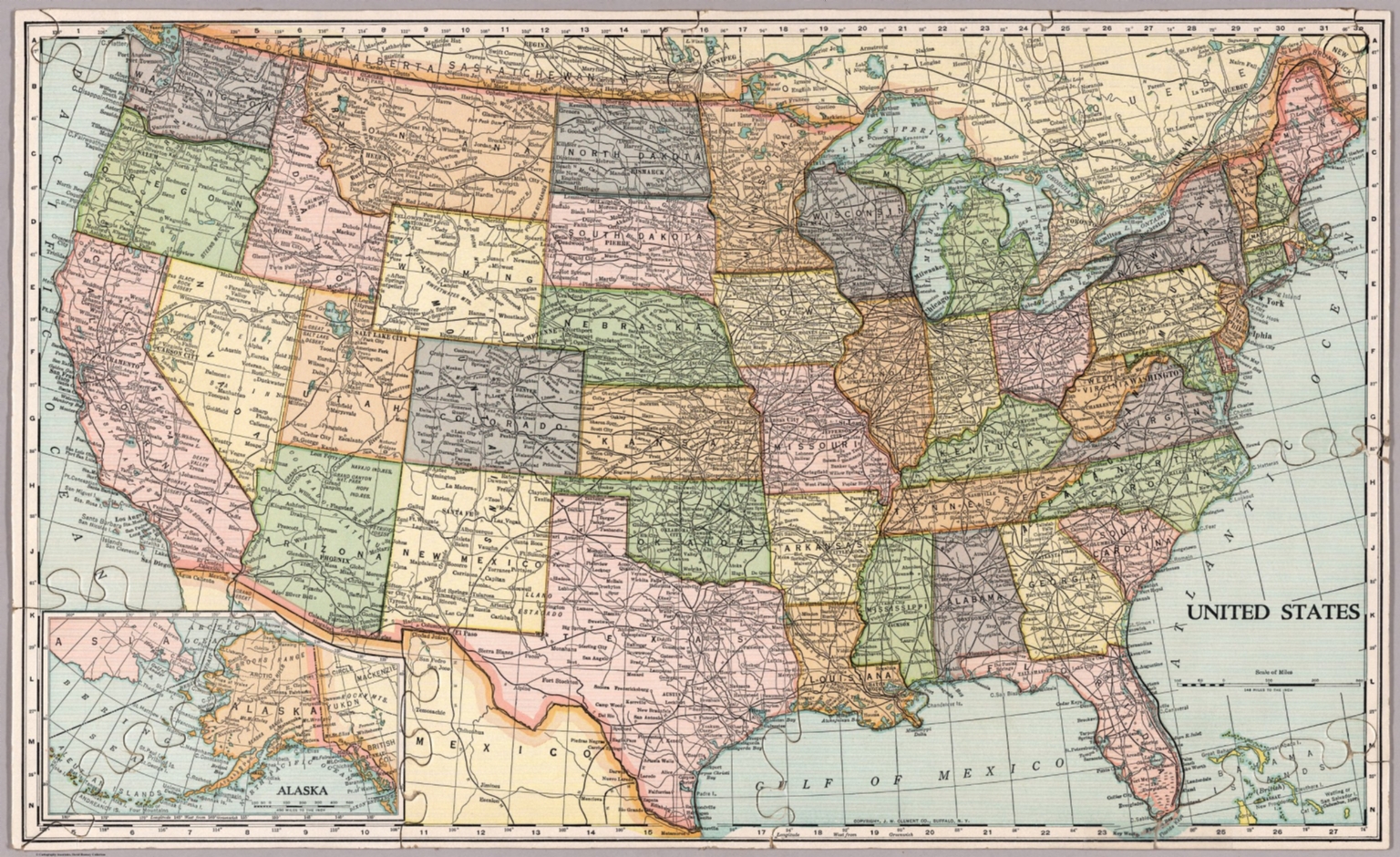 Usa Map With State Lines   8349002 