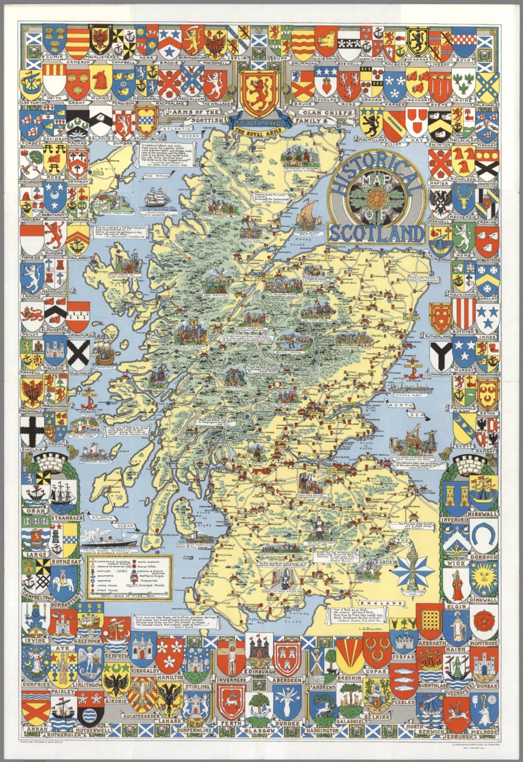 Historical Scotland By L G Bullock David Rumsey Historical Map Collection