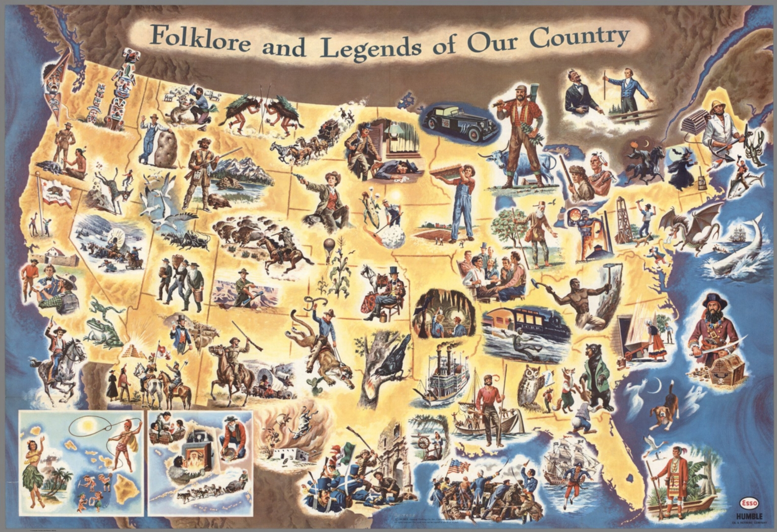 Folklore and legends of our country. David Rumsey Historical Map