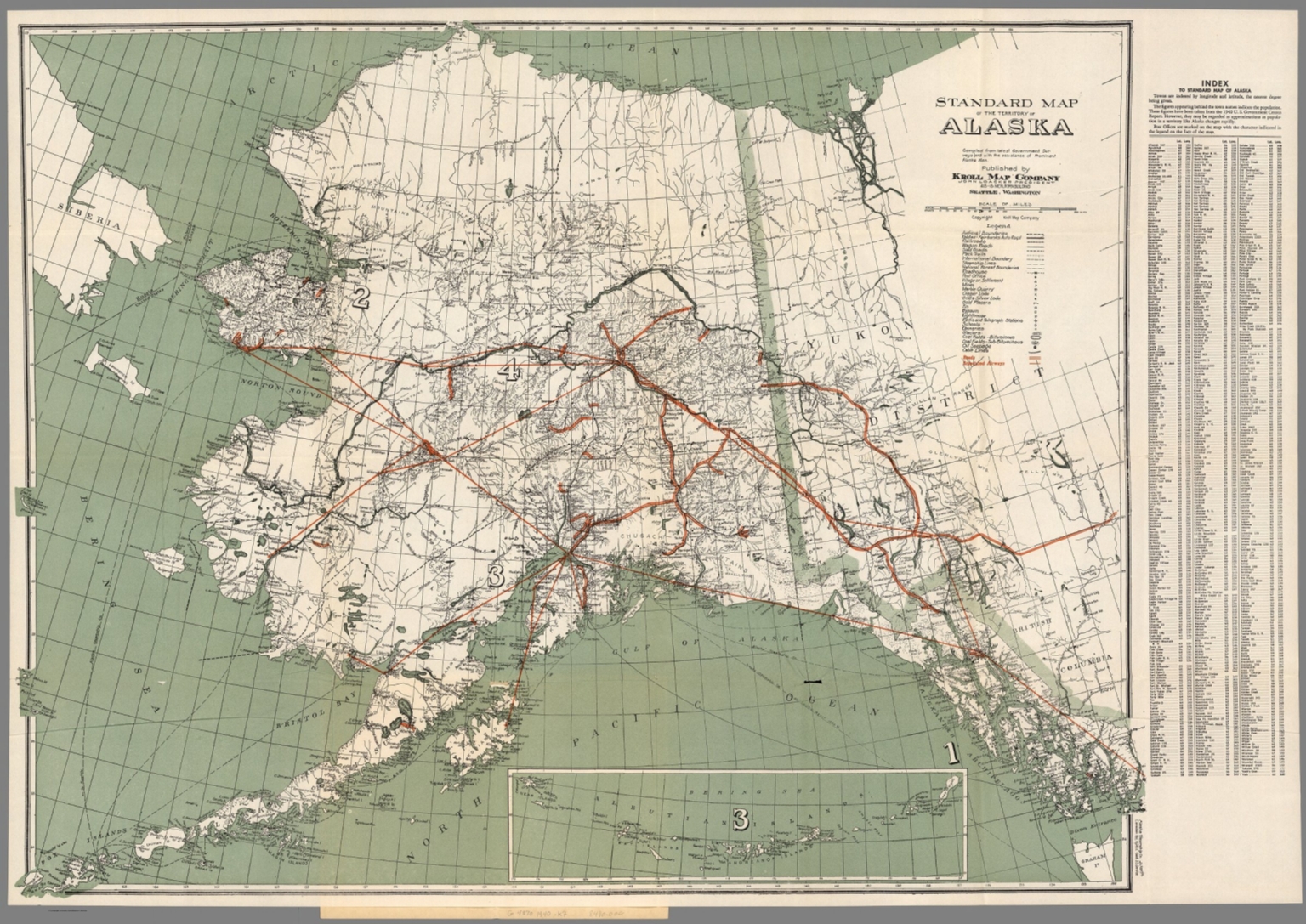 Standard map of the Territory of Alaska - David Rumsey Historical Map ...