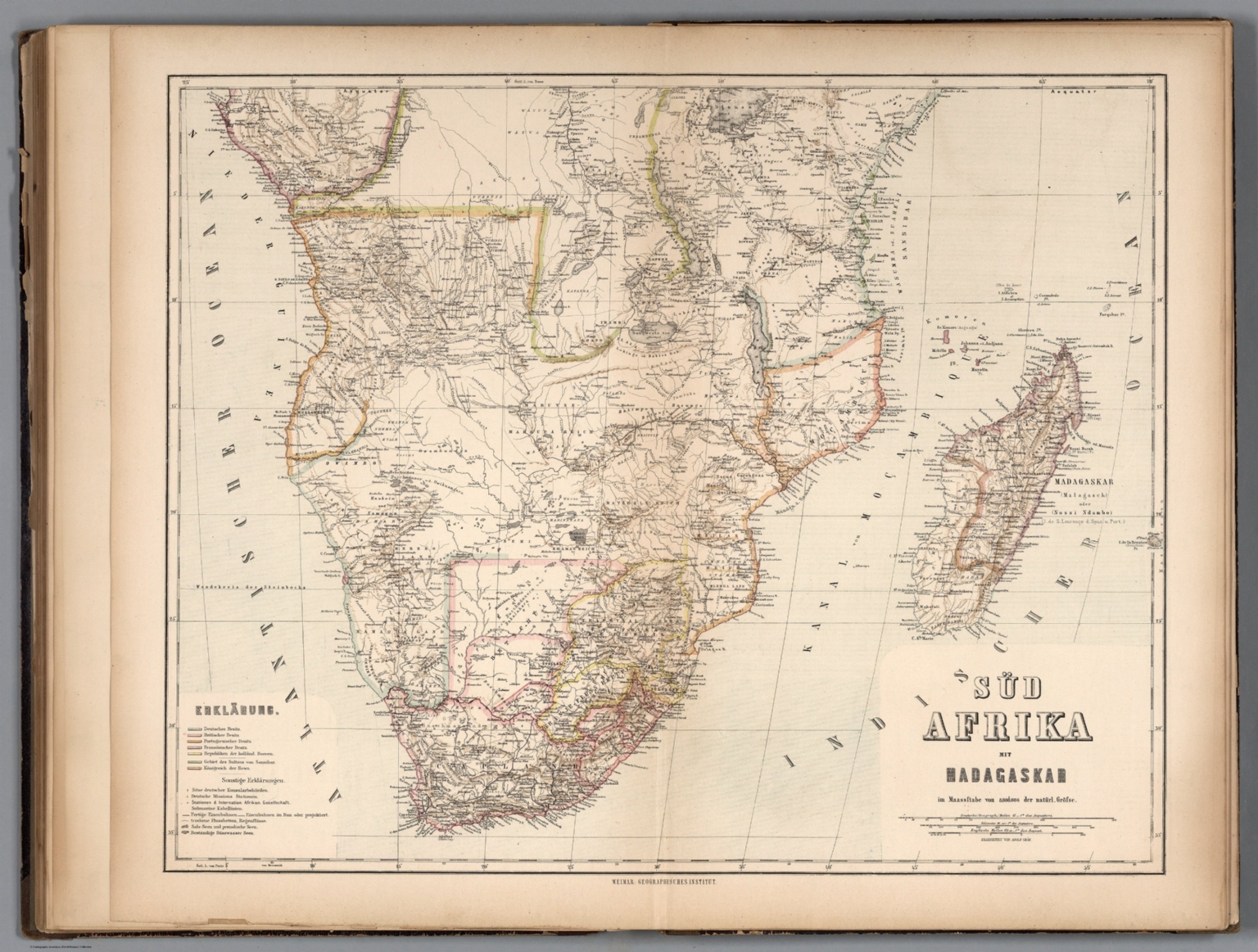 Southern Africa with Madagascar. - David Rumsey Historical Map Collection