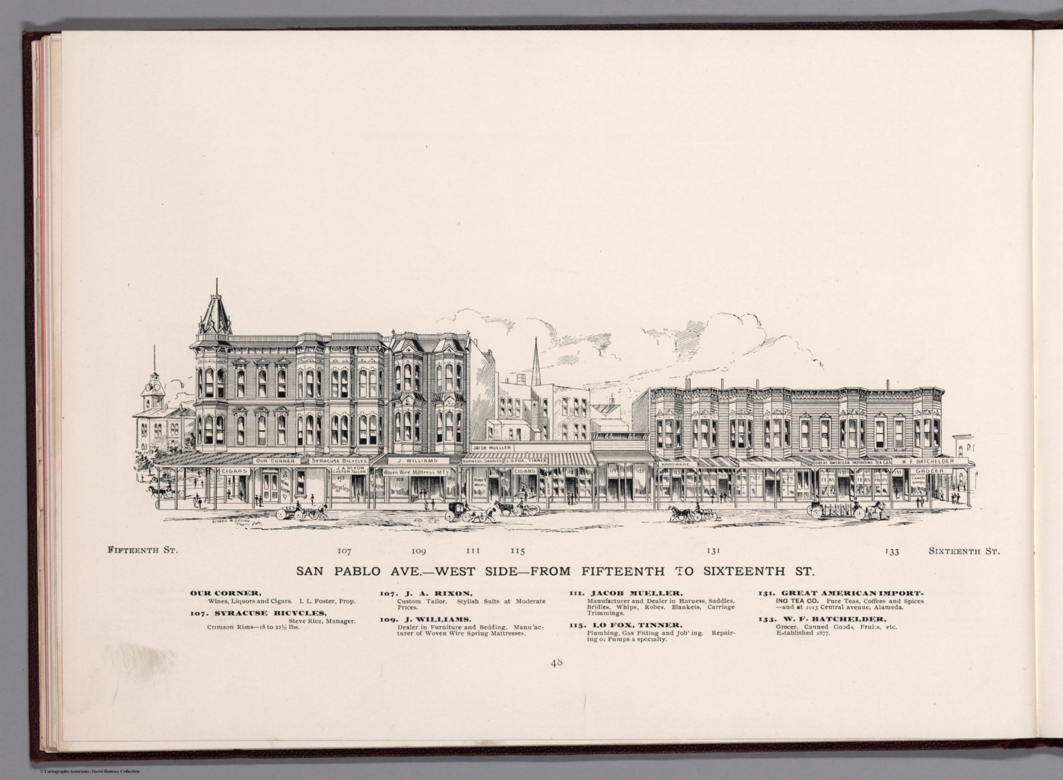 View San Pablo Ave. West Side from Fifteenth to Sixteenth St