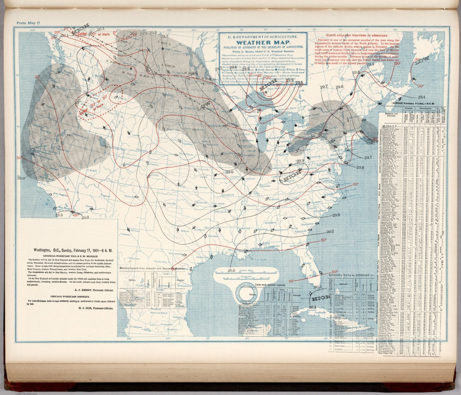 (United States) Weather Map. February 17, 1901. - David Rumsey ...