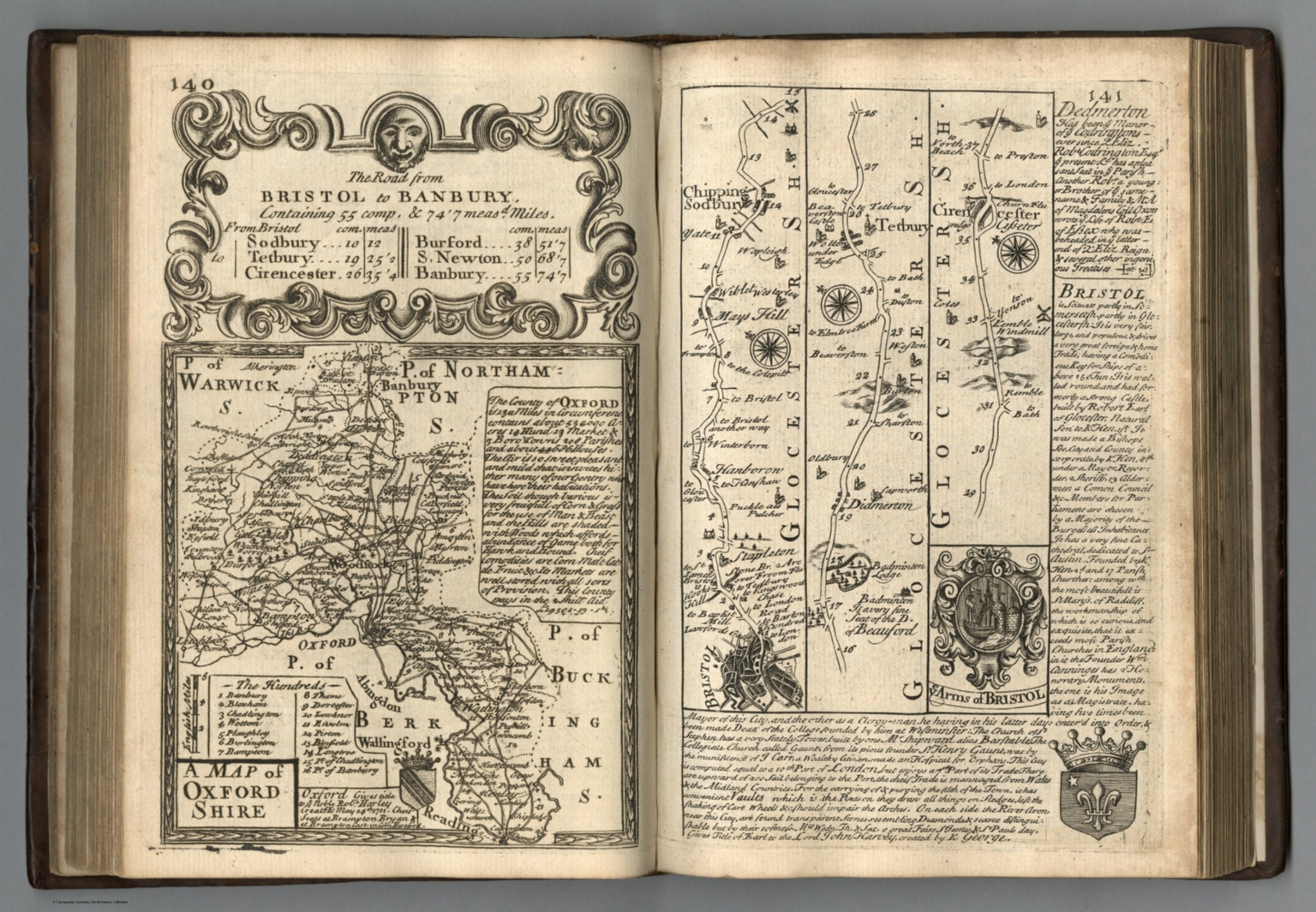 Map England Bristol To Banbury