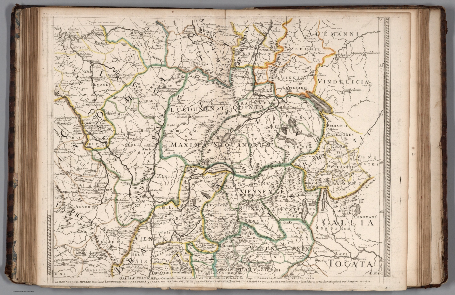 Map of the Geography of Ancient France). (continued.) - David Rumsey ...