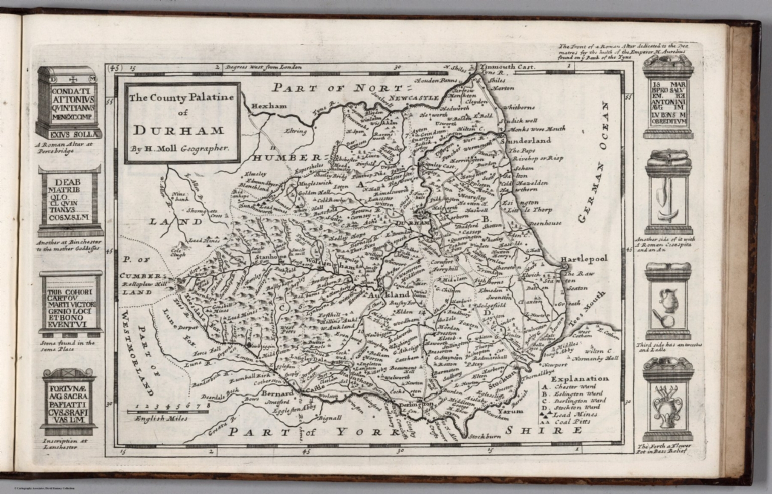the-county-palatine-of-durham-by-h-moll-geographer-david-rumsey