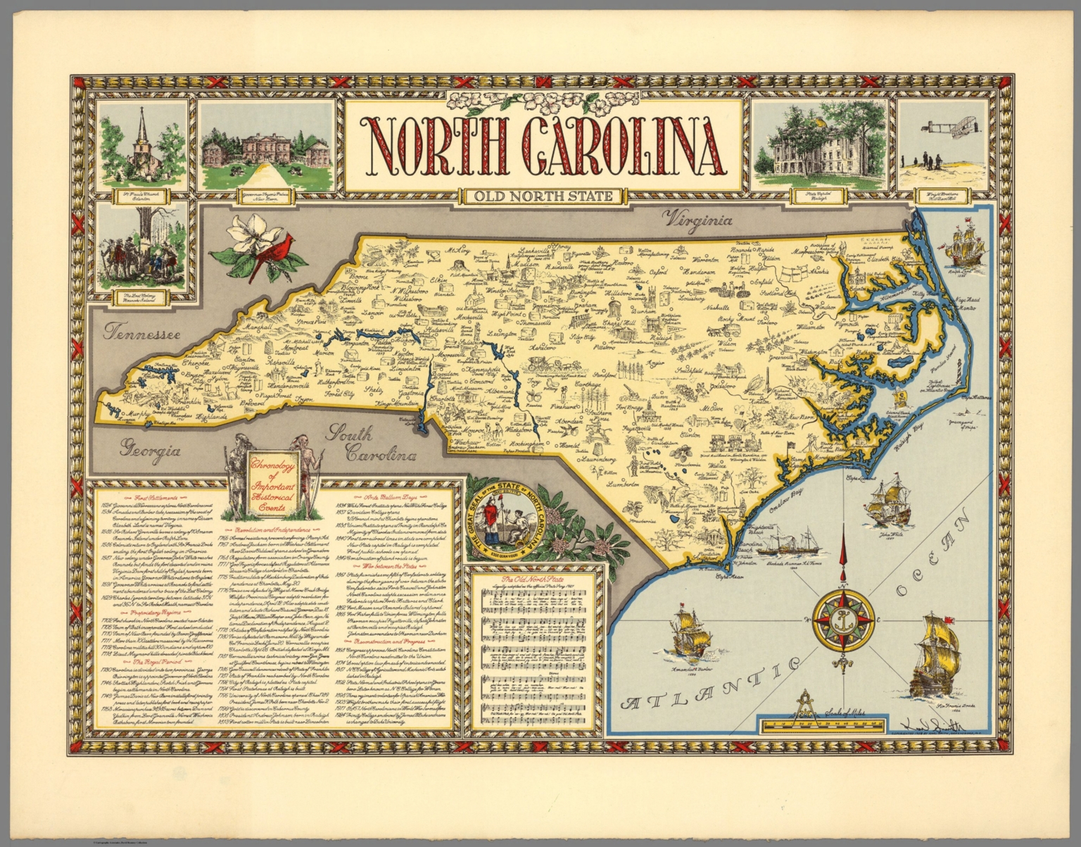 North Carolina : old north state - David Rumsey Historical Map Collection