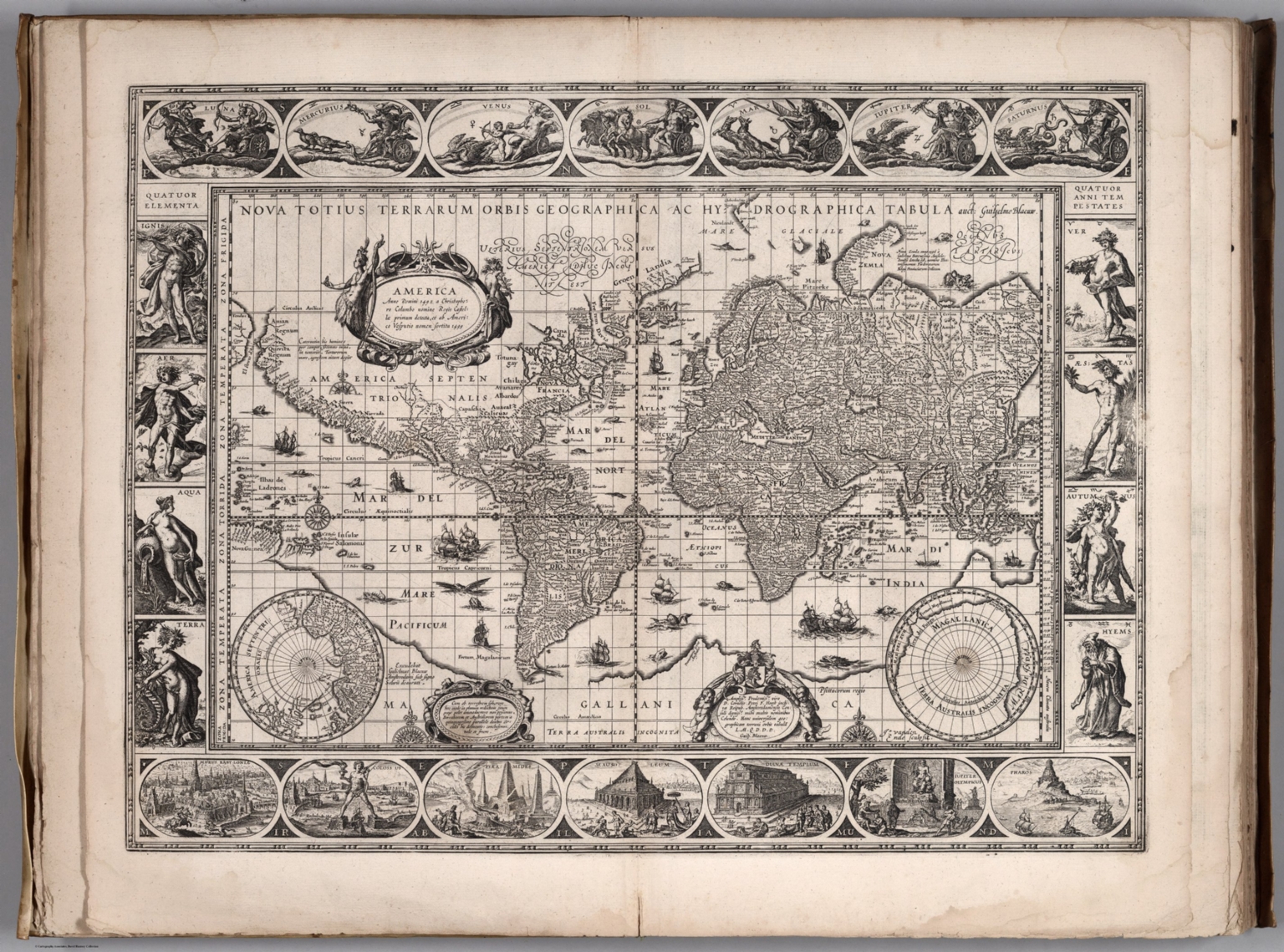 Nova Totius Terrarum Orbis Geographica ac Hydrographica Tabula. - David ...